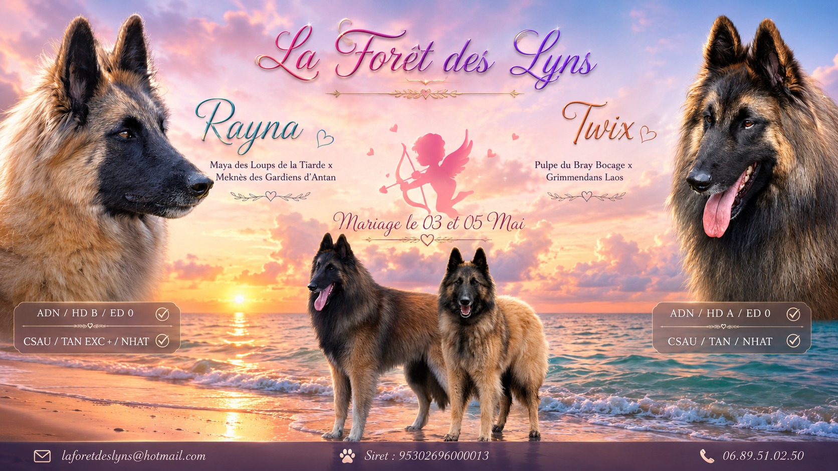 Tervueren mariage chiot berger belge